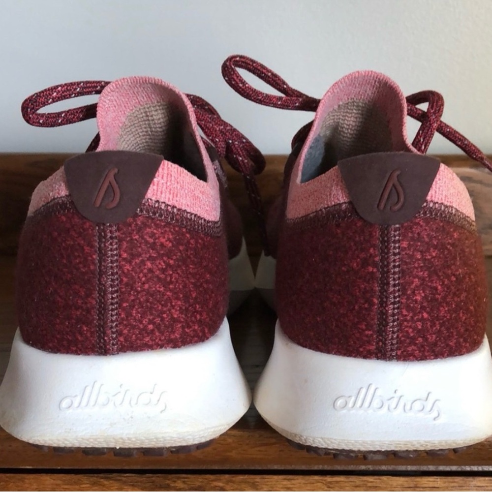 Allbirds Women's Athletic Shoes in Burgundy and Rose color! Like NEW! - Picture 2 of 8